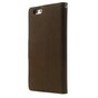 Mercury Goospery Bookcase &eacute;tui compatible avec iPhone 6 Plus 6s Plus &Eacute;tui portefeuille Marron noir portefeuille