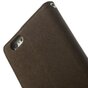 Mercury Goospery Bookcase &eacute;tui compatible avec iPhone 6 Plus 6s Plus &Eacute;tui portefeuille Marron noir portefeuille