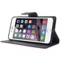 &Eacute;tui portefeuille rose Mercury Goospery Bookcase compatible avec iPhone 6 Plus 6s Plus &eacute;tui portefeuille