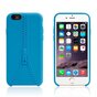 &Eacute;tui robuste avec fermeture &eacute;clair imitation compatible avec iPhone 6 6s &Eacute;tui en silicone bleu