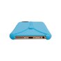 &Eacute;tui robuste avec fermeture &eacute;clair imitation compatible avec iPhone 6 6s &Eacute;tui en silicone bleu