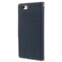 Biblioth&egrave;que portefeuille bleue d&#039;origine Mercury Goospery compatible avec iPhone 6 6s Portefeuille en cuir bleu fonc&eacute;