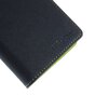 Biblioth&egrave;que portefeuille bleue d&#039;origine Mercury Goospery compatible avec iPhone 6 6s Portefeuille en cuir bleu fonc&eacute;
