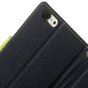 Biblioth&egrave;que portefeuille bleue Mercury Goospery compatible avec iPhone 6 Plus 6s Plus &Eacute;tui portefeuille en cuir bleu fonc&eacute;