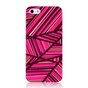 S&eacute;rie GGMM IML la coque compatible avec iPhone 5 5s SE 2016 - Lignes de coque rigide rose