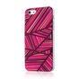 Coque iPhone 5 5s SE 2016 GGMM IML Series - Lignes &eacute;tuis rigides roses