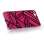 Coque iPhone 5 5s SE 2016 GGMM IML Series - Lignes &eacute;tuis rigides roses