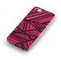 Coque iPhone 5 5s SE 2016 GGMM IML Series - Lignes &eacute;tuis rigides roses