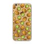 Coque transparente Kiwi compatible avec iPhone 6 Plus et 6s Plus Coque en silicone TPU fruit transparent vert Kiwis
