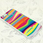 Coque rigide aux couleurs vives Coque iPhone 6 Plus 6s Plus Rainbow Color Paint Design