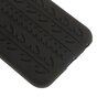 Housse de pneu de voiture noire compatible avec iPhone 6 Plus, iPhone 6s Plus, coque en silicone pour traces de voiture