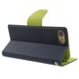 Mercury Goospery wallet Bookcase case compatible avec iPhone 7 8 SE 2020 SE 2022 Cuir bleu fonc&eacute; - portefeuille