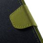 Mercury Goospery wallet Bookcase case compatible avec iPhone 7 8 SE 2020 SE 2022 Cuir bleu fonc&eacute; - portefeuille
