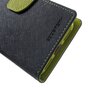 Mercury Goospery wallet Bookcase case compatible avec iPhone 7 8 SE 2020 SE 2022 Cuir bleu fonc&eacute; - portefeuille