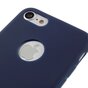 Coque en silicone de couleur bleue unie compatible avec iPhone 7 8 Coque bleue Coque bleue