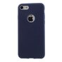 &Eacute;tui en silicone de couleur bleu solide pour iPhone 7 8. &Eacute;tui bleu &Eacute;tui bleu