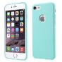 Coque en silicone bleu clair compatible avec iPhone 7 8 coque bleu clair Coque bleu uni