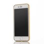 Coque en silicone chic iPhone 7 8 SE 2020 SE 2022 Lignes design dor&eacute;es Bleu