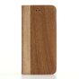 Portefeuille imitation bois compatible avec iPhone 7 8 SE 2020 SE 2022 &Eacute;tui marron &Eacute;tui portefeuille Cuir - Biblioth&egrave;que