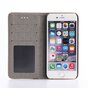 Portefeuille imitation bois compatible avec iPhone 7 8 SE 2020 SE 2022 &Eacute;tui marron &Eacute;tui portefeuille Cuir - Biblioth&egrave;que