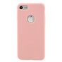 Coque en silicone de couleur rose unie compatible avec iPhone 7 8 Coque rose Coque rose
