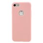 Coque en silicone de couleur rose solide iPhone 7 8 Coque rose Coque rose