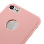 Coque en silicone de couleur rose unie compatible avec iPhone 7 8 Coque rose Coque rose