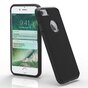 Coque r&eacute;sistante aux chocs compatible avec iPhone 7 Noir Coque en TPU tr&egrave;s robuste