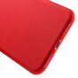 Coque en silicone rouge compatible avec iPhone 7 Plus 8 Plus Coque rouge solide Coque rouge