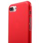 Coque en silicone rouge compatible avec iPhone 7 Plus 8 Plus Coque rouge solide Coque rouge
