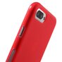Coque en silicone rouge compatible avec iPhone 7 Plus 8 Plus Coque rouge solide Coque rouge