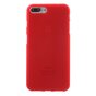 Housse en silicone rouge pour iPhone 7 Plus 8 Plus Housse rouge avec coque rouge solide