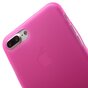 Coque rose unie compatible avec iPhone 7 Plus 8 Plus Housse rose Coque en silicone