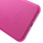 Coque rose unie compatible avec iPhone 7 Plus 8 Plus Housse rose Coque en silicone