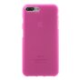 Coque rose unie compatible avec iPhone 7 Plus 8 Plus Housse rose Coque en silicone