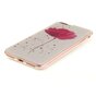Fleur rose avec coque blanche Coque en TPU pour iPhone 7 Plus 8 Plus en silicone
