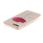 Fleur rose avec coque blanche compatible avec iPhone 7 Plus 8 Plus coque en silicone TPU
