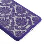 Coque rigide violette motif henn&eacute; compatible avec iPhone 7 Plus 8 Plus coque transparente