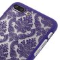 Coque rigide violette motif henn&eacute; compatible avec iPhone 7 Plus 8 Plus coque transparente
