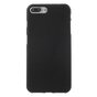 Coque en silicone noire compatible avec iPhone 7 Plus 8 Plus Coque noire Couleur unie
