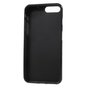 Coque en silicone noire compatible avec iPhone 7 Plus 8 Plus Coque noire Couleur unie