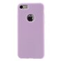 Coque en silicone Violet compatible avec iPhone 7 8 Coque violette unie Coque violette