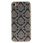 Coque au henn&eacute; noir Damask Flower compatible avec iPhone 7 8 SE 2020 SE 2022 Coque en silicone TPU blanc