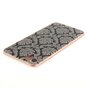 Coque au henn&eacute; noir Damask Flower compatible avec iPhone 7 8 SE 2020 SE 2022 Coque en silicone TPU blanc