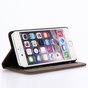 &Eacute;tui portefeuille compatible avec iPhone 7 8 SE 2020 SE 2022 &eacute;tui portefeuille biblioth&egrave;que Cuir - Marron
