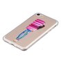 Coque Macaron transparente compatible avec iPhone 7 8 SE 2020 SE 2022 Biscuits roses avec coque en TPU fille