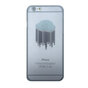 Coque rigide Cloud compatible avec iPhone 6 Plus 6s Plus Couverture transparente Code &agrave; barres pluie