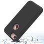 Coque rigide noire en silicone rigide pour iPhone 7 8 clous noirs