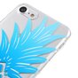 Coque Ananas Bleu TPU compatible avec iPhone 7 8 SE 2020 SE 2022 Coque Transparente Bleu