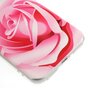 Coque en TPU rose rose compatible avec iPhone 7 8 SE 2020 SE 2022, coque transparente avec motif floral